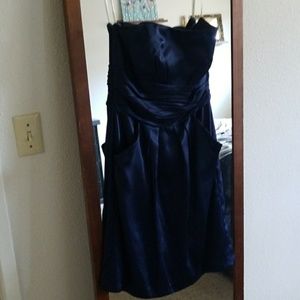 Navy blue bridesmaid dress